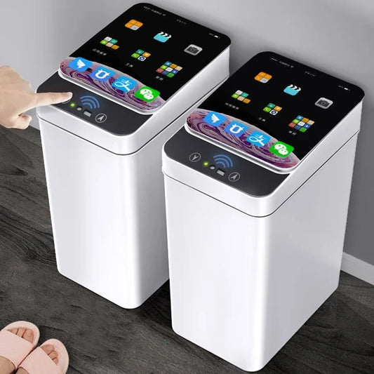 Cubo de basura con sensor inteligente 🗑